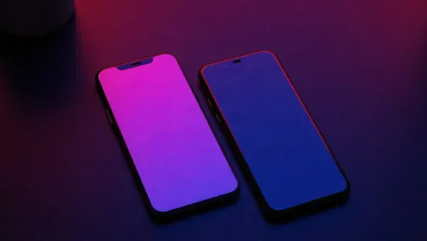 Due smartphone diversi affiancati su una superficie scura riflettente (illustrazione dell’articolo)